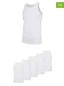 Koszulki męskie - Fila Podkoszulki (5 szt.) w kolorze białym - miniaturka - grafika 1