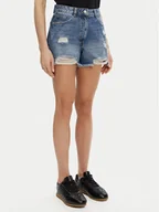 Spodenki damskie - Silvian Heach Szorty jeansowe GPP25123SH Granatowy Regular Fit - miniaturka - grafika 1