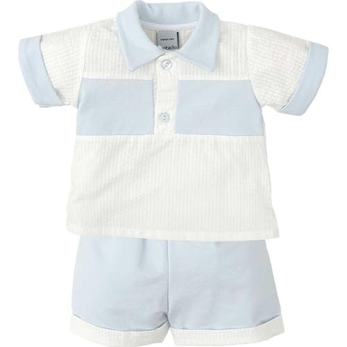 BABIDU Letni zestaw dziecięcy z koszulką polo i szortami, 100% miękka i chłodna bawełna, sportowy i elegancki styl, idealny na słoneczne dni i zajęcia na świeżym powietrzu