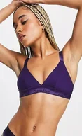Biustonosze - CALVIN KLEIN BIUSTONOSZ FIOLETOWY MIĘKKI Z LOGO XS 2A2D5_B* TIA - miniaturka - grafika 1