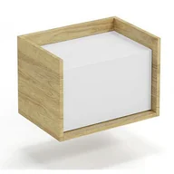 Szafki do salonu - Szafka modułowa hikora + biel alpejska A4-C57 - miniaturka - grafika 1