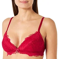 Biustonosze - Emporio Armani Eternal Lace Padded Triangle Biustonosz damski, karmazyn, L - miniaturka - grafika 1