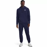 Spodnie sportowe męskie - Męskie spodnie dresowe Under Armour UA Icon Fleece Jogger - granatowe - UNDER ARMOUR - miniaturka - grafika 1