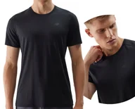 Koszulki męskie - T-shirt treningowy z materiału z recyklingu regular męski 4F - miniaturka - grafika 1