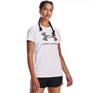 Koszule damskie - Under Armour Damska koszula Live Sportstyle Graphic Short-sleeve Crew Neck T-shirt, biała (105)/czarna, S EU - grafika 1