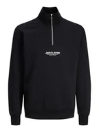 Bluzy męskie - Jack & Jones Bluza w kolorze czarnym - miniaturka - grafika 1