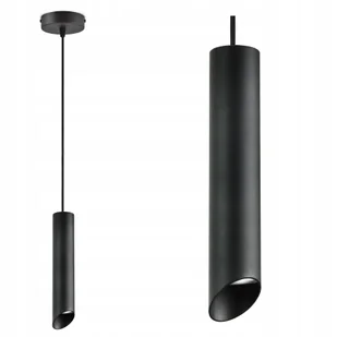 Lampa Wisząca Żyrandol Plafon Tuba Metal Led GU10 - Lampy sufitowe - miniaturka - grafika 1