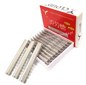 Pozostałe akcesoria fryzjerskie - Ostrza do noża chińskiego karbowane ostre wkłady do golenia 10 sztuk Cloud Feather - miniaturka - grafika 1