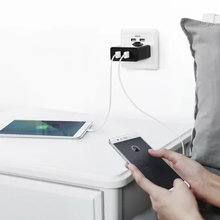Ugreen ładowarka sieciowa 2xUSB-A 36W QC3.0 czarna (CD161) - Ładowarki do telefonów - miniaturka - grafika 4