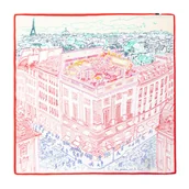 Apaszki i szaliki męskie - Wielokolorowa apaszka z jedwabiu multikolor - miniaturka - grafika 1