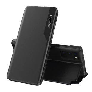 Eco Leather View Case elegancki futerał etui z klapką i funkcją podstawki Xiaomi Poco M3 / Xiaomi Redmi 9T czarny - Etui i futerały do telefonów - miniaturka - grafika 1
