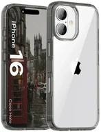 Etui i futerały do telefonów - Bizon Etui Case Halo do iPhone 16, przydymione-czarne - miniaturka - grafika 1