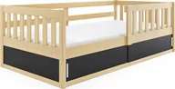 Łóżka dla dzieci i młodzieży - Elior Sosnowe łóżko dziecięce z barierkami - Apio - miniaturka - grafika 1
