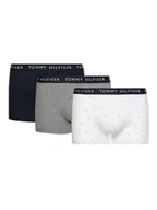 Majtki męskie - Tommy Hilfiger Bokserki Męskie 3P Trunk Print Navy/White/Gray Um0Um02325 0Sg S - miniaturka - grafika 1