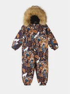 Kombinezony dla dzieci - Reima Kombinezon zimowy Lappi 5100129C Czarny Regular Fit - miniaturka - grafika 1