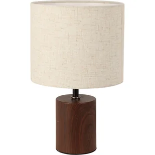 Lampka na stół z materiałowym kloszem, 18 x 29,5 cm - Lampy stojące - miniaturka - grafika 1