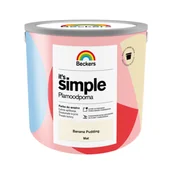 Farby wewnętrzne - Farba plamoodporna IT'S SIMPLE Banana Pudding 2,5 l Beckers - miniaturka - grafika 1