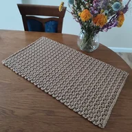 Obrusy i serwetki - Bieżnik prostokątny boho ze sznurka 40cmx70cm - miniaturka - grafika 1