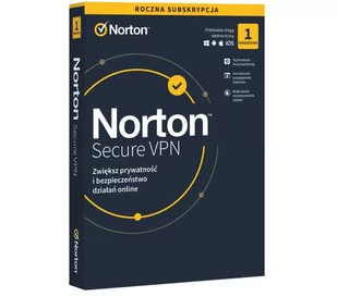 Norton Secure VPN (1 urządzenie / 1 rok) [kod aktywacyjny] - Programy finansowe i kadrowe - miniaturka - grafika 1