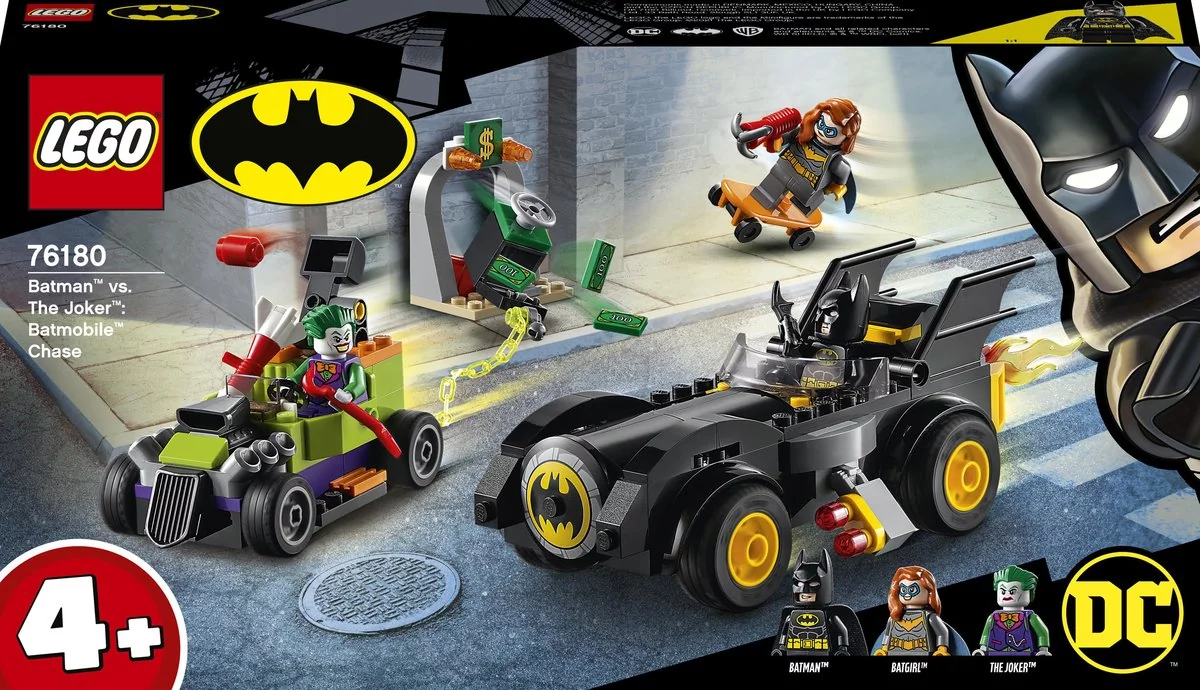 LEGO DC Batman kontra Joker pościg Batmobilem 76180