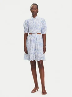 Fracomina Sukienka koszulowa FR25SD1010W404R8 Niebieski Regular Fit - Sukienki - miniaturka - grafika 1