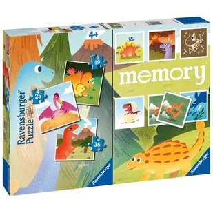 Puzzle RAVENSBURGER Dinozaury 20986 (110 elementów) + memory - Puzzle - miniaturka - grafika 1