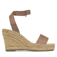 Espadryle damskie - Espadryle DeeZee JSZ2022-06 Beżowy - miniaturka - grafika 1
