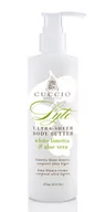 Balsamy i kremy do ciała - Cuccio Lyte Ultra Sheer Body Butter | Lekkie masło do ciała limetka i aloes 237ml - miniaturka - grafika 1