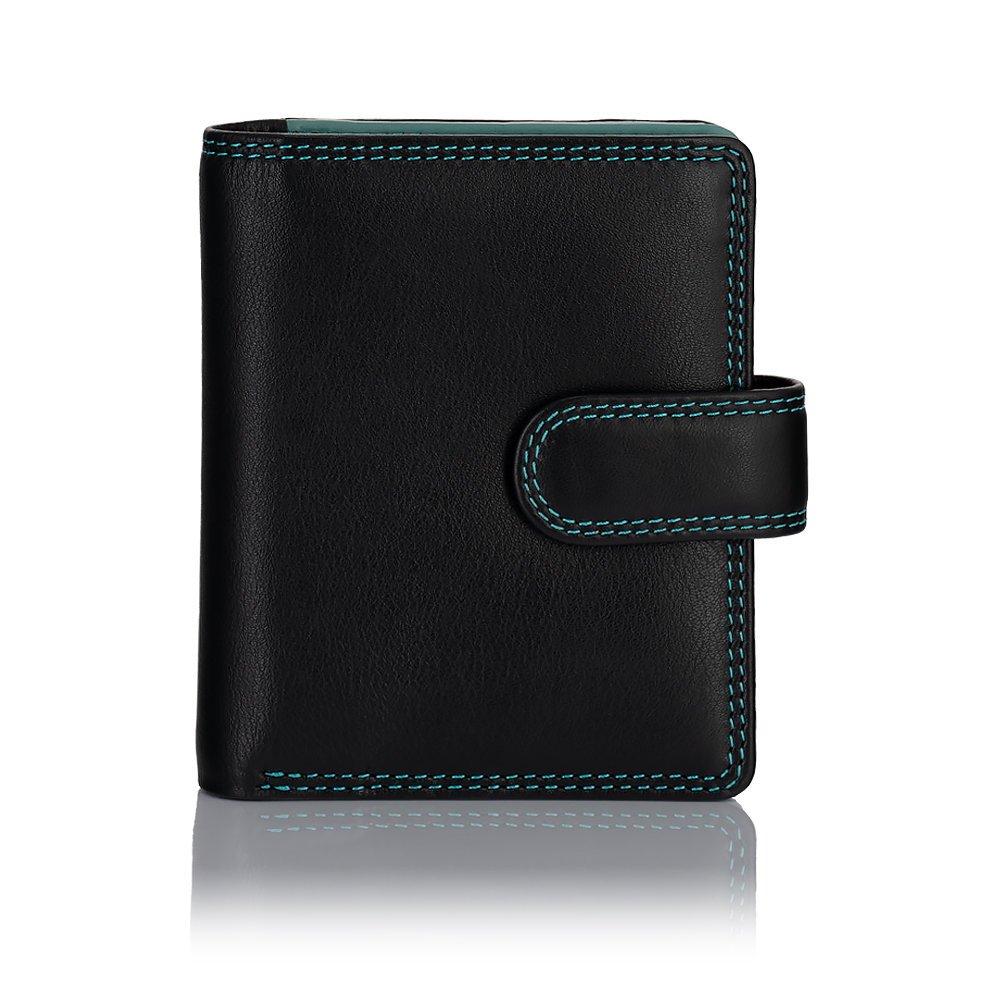 Kolorowy portfelik damski Visconti RB-40 RFID - czarny