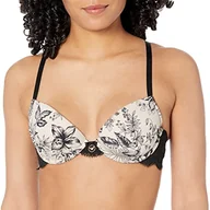 Biustonosze - Emporio Armani Push Up Biustonosz Remov.Pads Daily Charm Gołębi Biustonosz Damski, Płótno Jouy Black, 38 / B - miniaturka - grafika 1