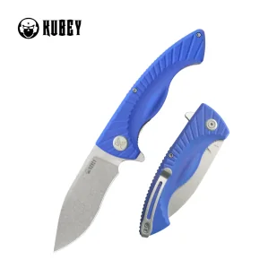 Nóż składany Kubey Timberwolf Blue G10, Stonewashed 14C28N (KU208G) - Noże - miniaturka - grafika 1