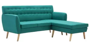 Tapicerowana pikowana sofa Kova 2G - zielona - Sofy i kanapy - miniaturka - grafika 1