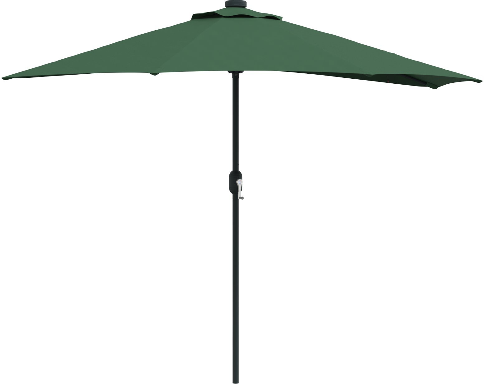 vidaXL Parasol ogrodowy Half z aluminiowym stelażem Zielony 42003268
