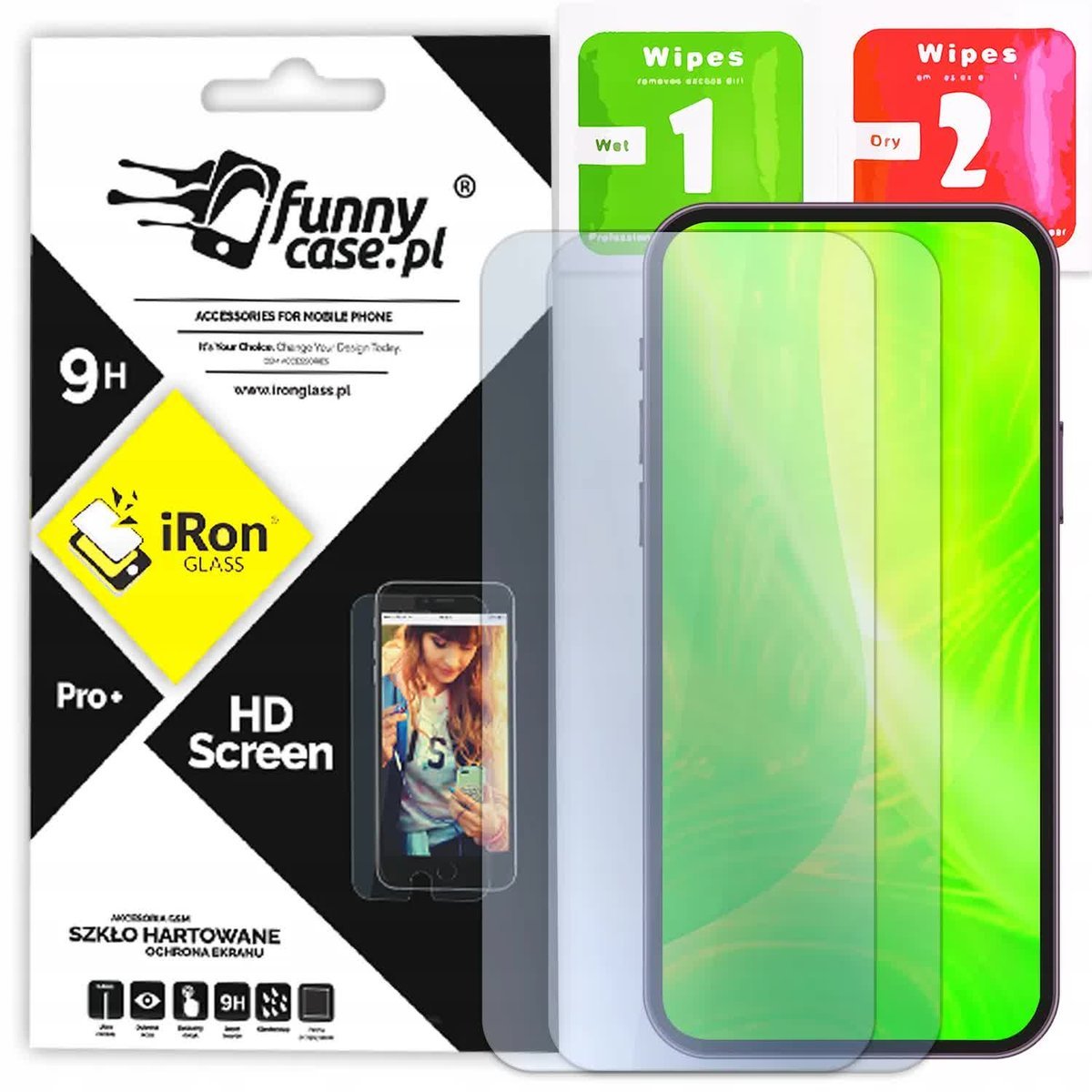2x SZKŁO Hartowane 9H do MOTOROLA MOTO G7 POWER