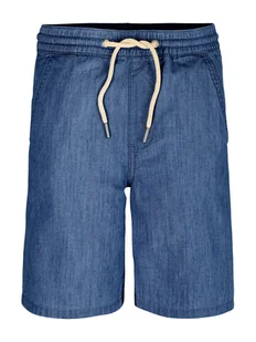 Calvin Klein Jeans Szorty materiałowe IB0IB02423 Niebieski Regular Fit - Spodenki damskie - miniaturka - grafika 1