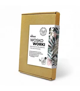 Woskoworek do przechowywania żywności, JUNGLE, rozmiar L (32x23 cm), BeePack - Folia, papier śniadaniowy, serwetki - miniaturka - grafika 1