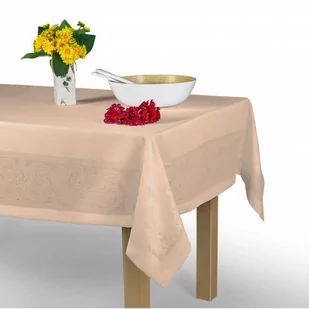 Obrus 140 x 260 Teflonowy Laura wz. 320 Beżowy - Obrusy i serwetki - miniaturka - grafika 2