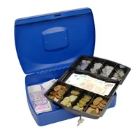 Sejfy i kasy pancerne - Przenośna kasetka na pieniądze, 90 x 330 x 235 mm - miniaturka - grafika 1