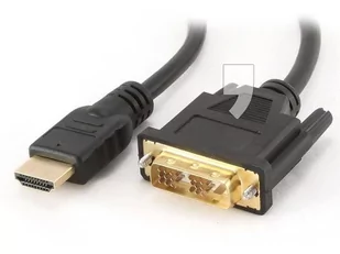 Gembird KABEL HDMI M >DVI-D M 18+1 0.5M SINGLE LINK GOLD (CC-HDMI-DVI-0.5M) - Kable komputerowe i do monitorów - miniaturka - grafika 4