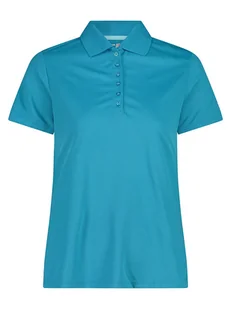 CMP Funkcyjna koszulka polo w kolorze błękitnym - Koszulki sportowe damskie - miniaturka - grafika 1
