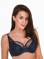 Biustonosze - Biustonosz GAIA Semi-Soft Naomi 1209 półusztywniany granatowy  65J - miniaturka - grafika 1