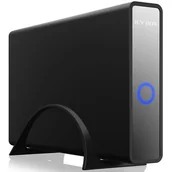 Obudowy i kieszenie na dyski twarde - IcyBox Obudowa IB-382H-C31 2,5/3,5 HDD z wbudowanym HUB 1xUSB-C, 2xUSB -A, 12V2A IB-382H-C31 - miniaturka - grafika 1