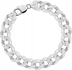 Bransoletka Srebrna Pancerka Męska Pełna Diamentowana 1,10 cm Grawer Gratis - Bransolety męskie Bransoletka Srebrna Pancerka Męska Pełna Diamentowana 1,10 cm Grawer Gratis - Bransolety męskie - miniaturka - grafika 1