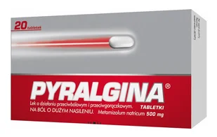 Polpharma Pyralgina 500 mg x 20 tabl - Przeziębienie i grypa - miniaturka - grafika 1