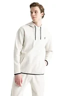 Bluzy męskie - DeFacto Bluza męska, beżowy, S - miniaturka - grafika 1