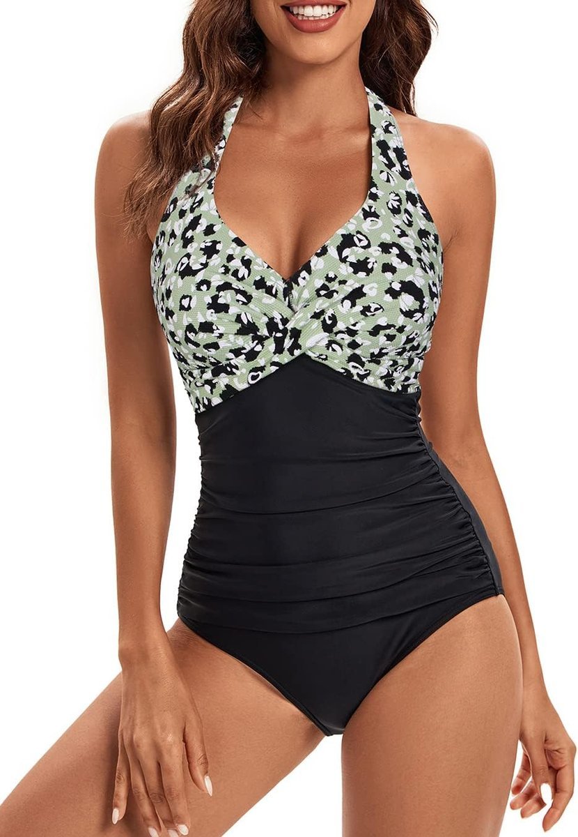 VILOREE Damski Kostium Kąpielowy Jednoczęściowy Modelujący Wyszczuplający S