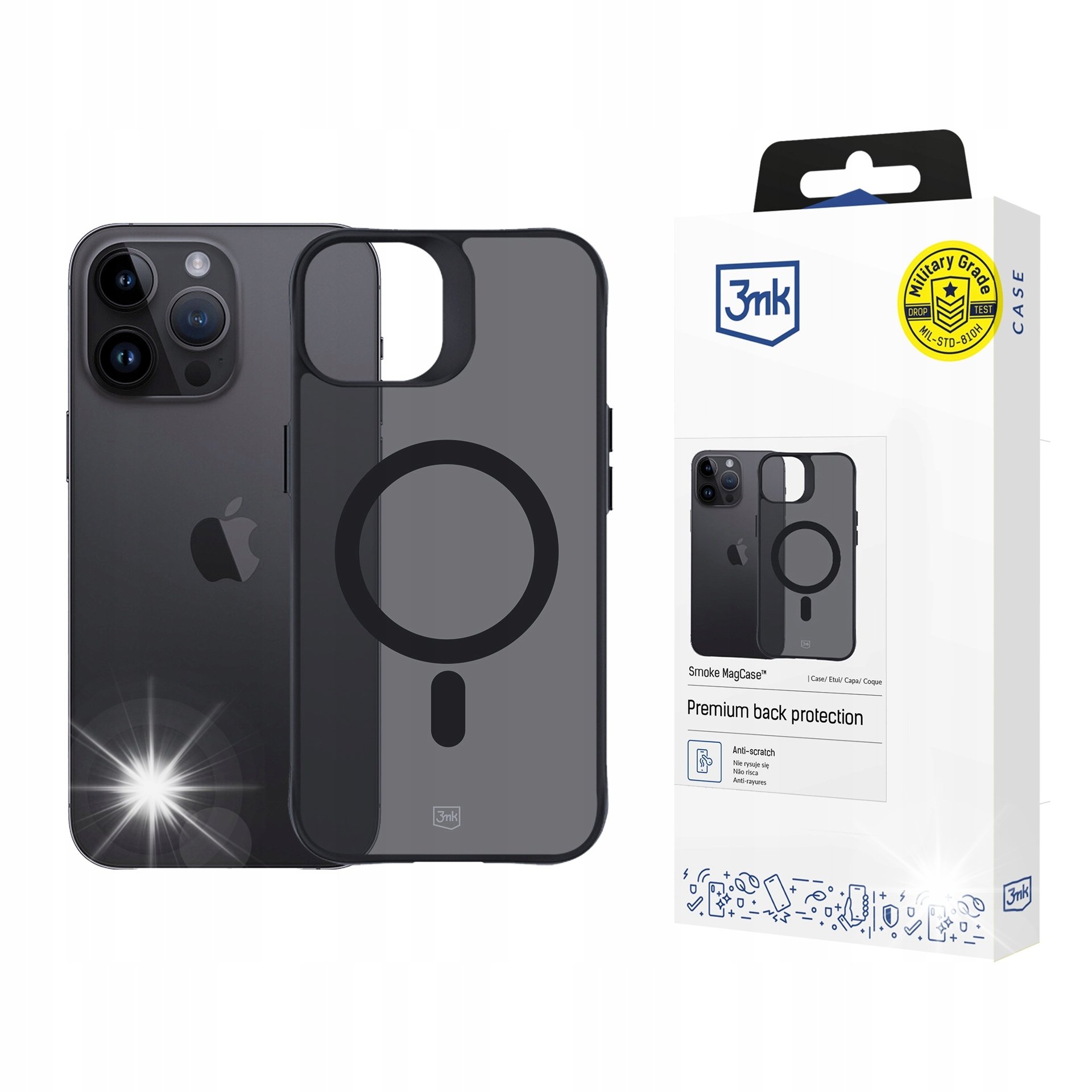 Etui na telefon 3mk Smoke MagCase do Apple iPhone 14 Pro