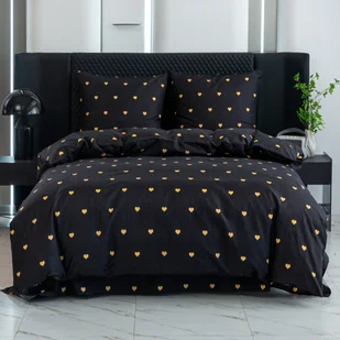 Pościel  Bawełniana 160X200 Złote Serce - Pościel - miniaturka - grafika 1