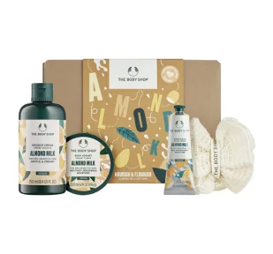 THE BODY SHOP ALMOND MILK ZESTAW PREZENTOWY - Zestawy kosmetyków damskich - miniaturka - grafika 1