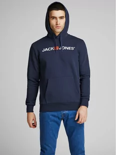 Jack&Jones Bluza Corp Old Logo 12137054 Granatowy Regular Fit - Bluzy męskie - miniaturka - grafika 1